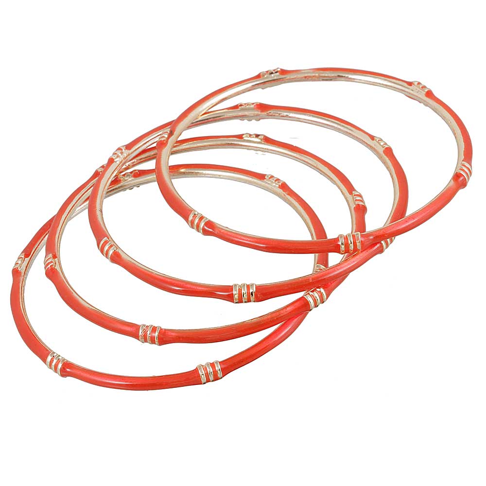 The99Jewel Gold Plated Meenakari Bangles Set ( 4 Piece In Set )