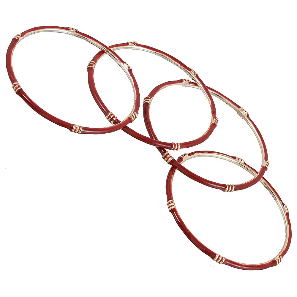 The99Jewel Gold Plated Meenakari Bangles Set ( 4 Piece In Set )