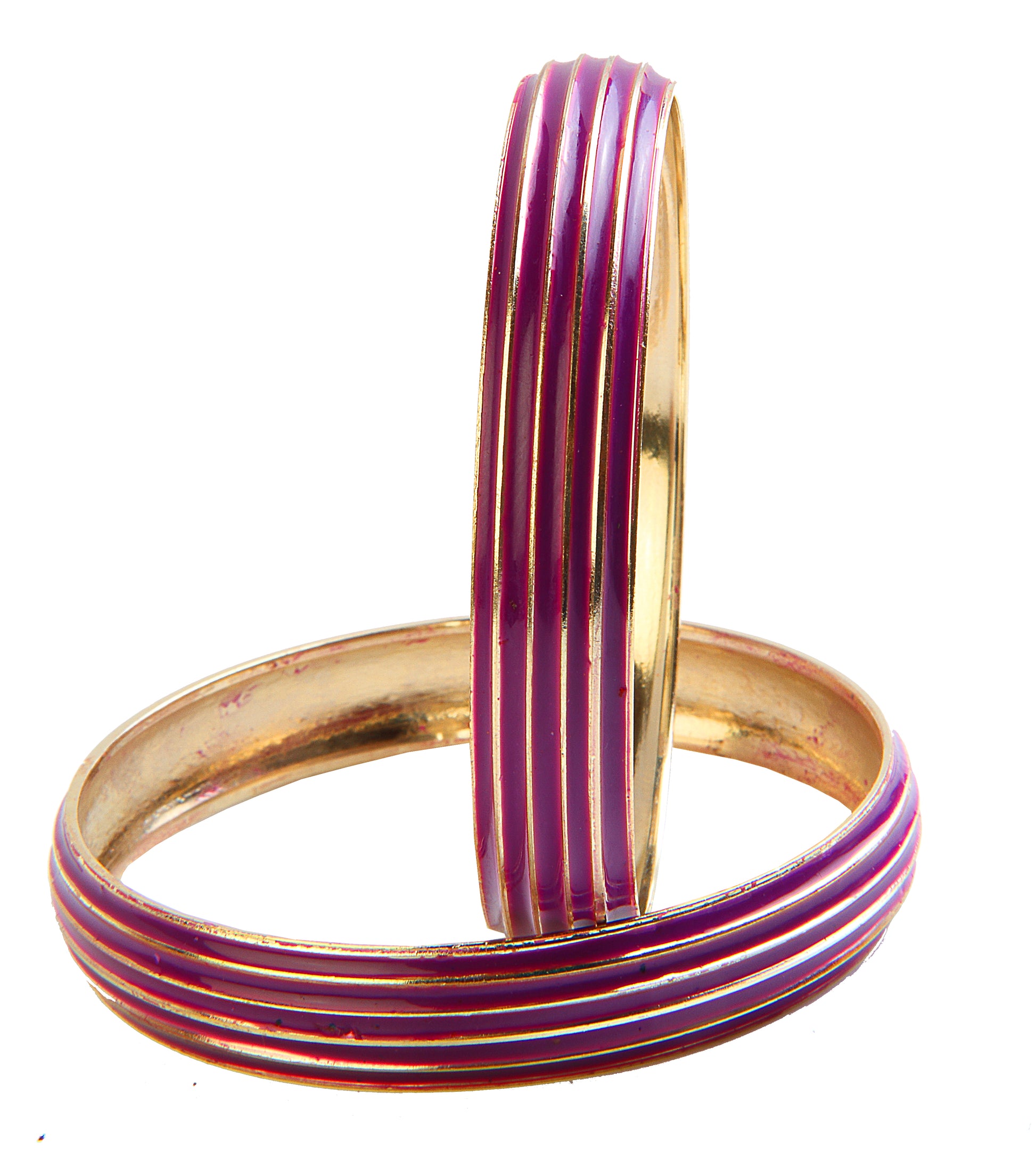 The99Jewel Gold Plated  Meenakari Bangles Set ( 2 Piece In Set )