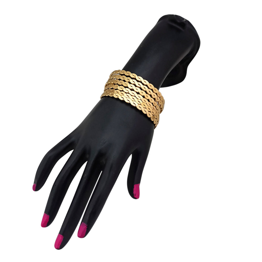 The99Jewel Gold Plated Stylish Bangles Set  (6 Piece In a set )