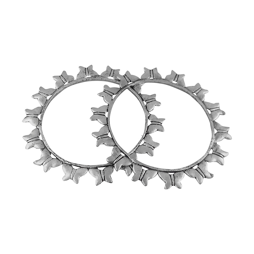 The99Jewel Traditional Oxidised Plated Bangles Set For Women
