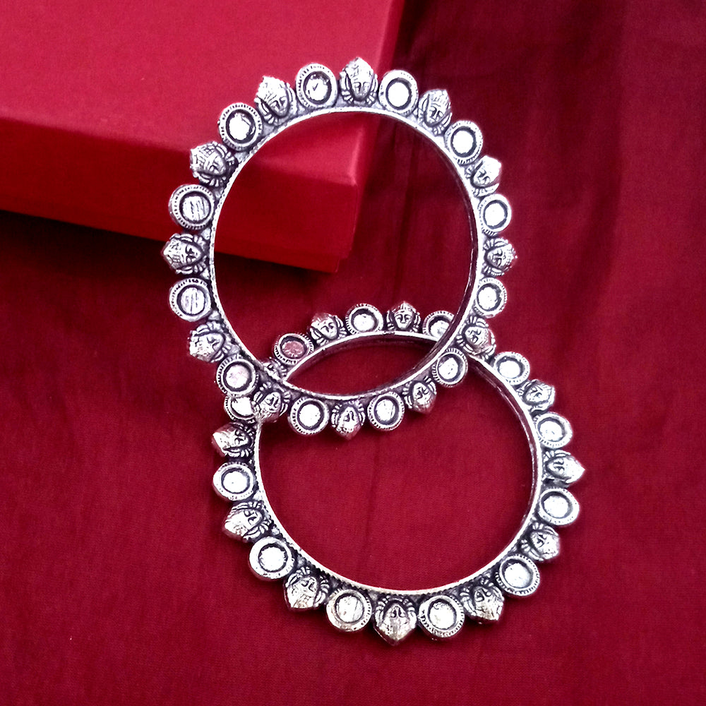 The99Jewel Traditional Oxidised Plated Bangles Set For Women