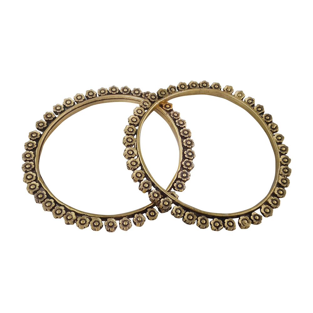 The99Jewel Traditional Gold Plated Bangles Set For Women