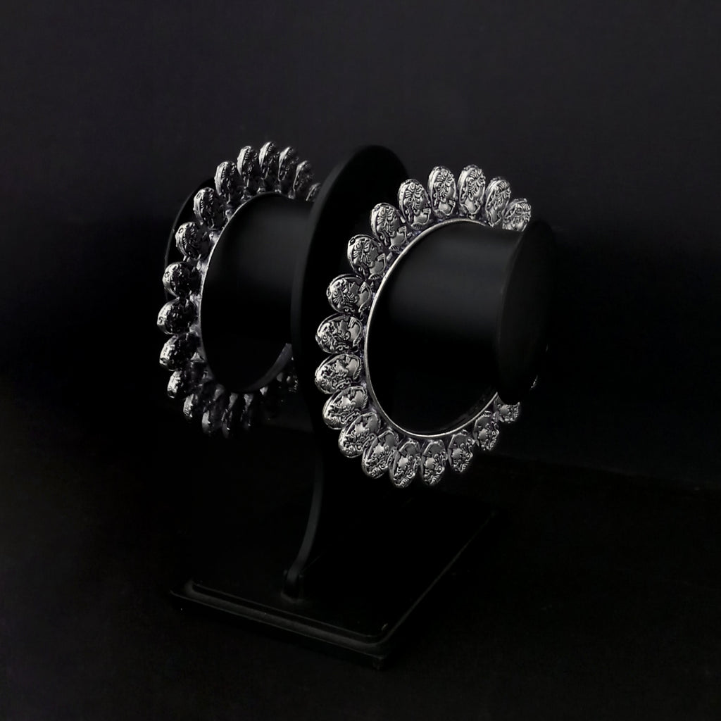 The99Jewel Traditional Oxidised Plated Bangles Set For Women
