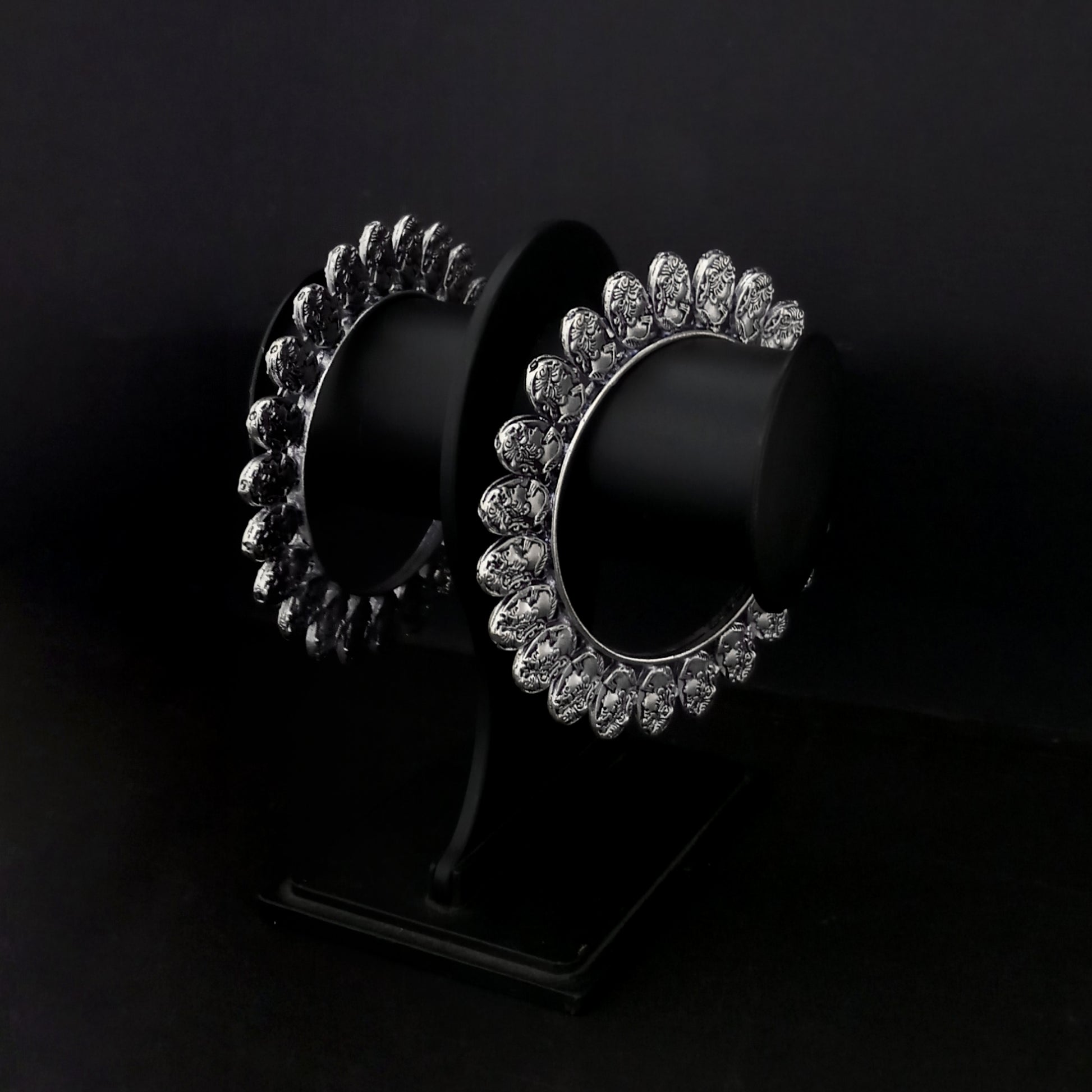 The99Jewel Traditional Oxidised Plated Bangles Set For Women