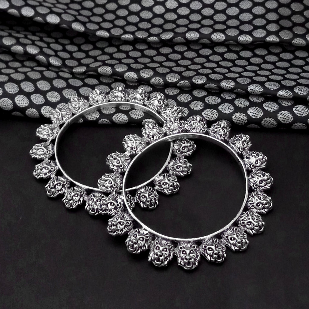 The99Jewel Traditional Oxidised Plated Bangles Set For Women