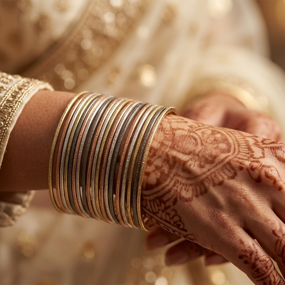 The99Jewel Graceful Indo-Western Bangles Set For Women (24 Piece In a set )