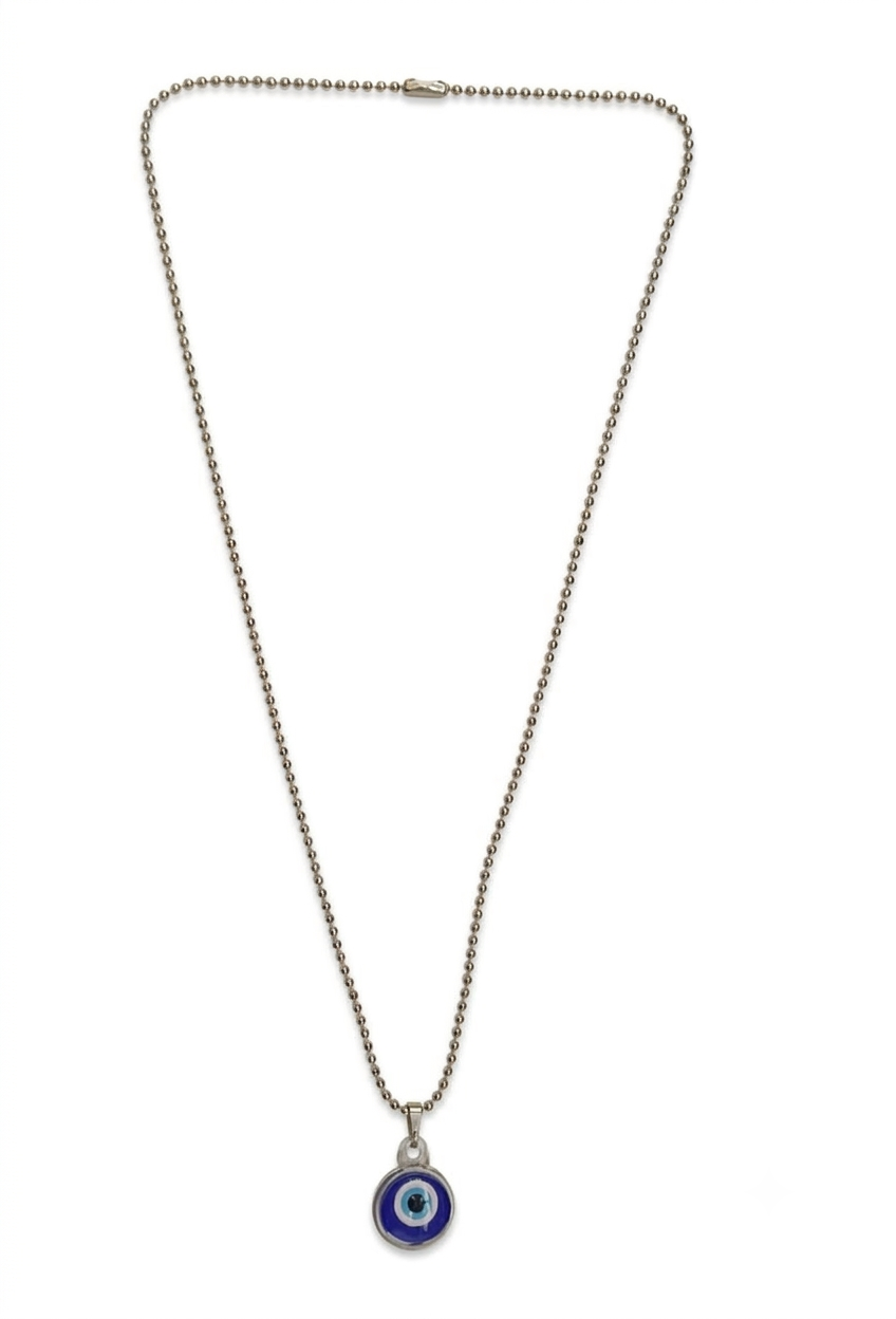 The99Jewel Silver Plated Evil Eye Chain Pendant