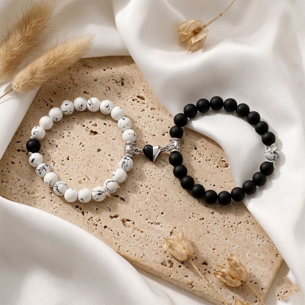 The99Jewel Eternal Bond Magnetic Couple Bracelet Set