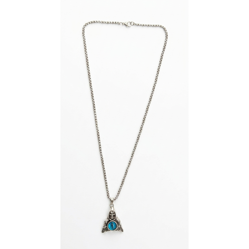 The99Jewel Evil Eye Of Sauron Skeleton Pendant With Chain