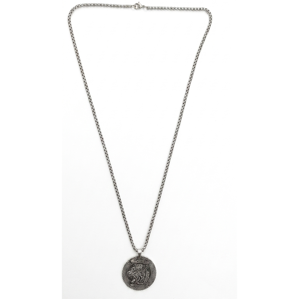 The99Jewel Roaring Tiger Pendant Necklace for Men