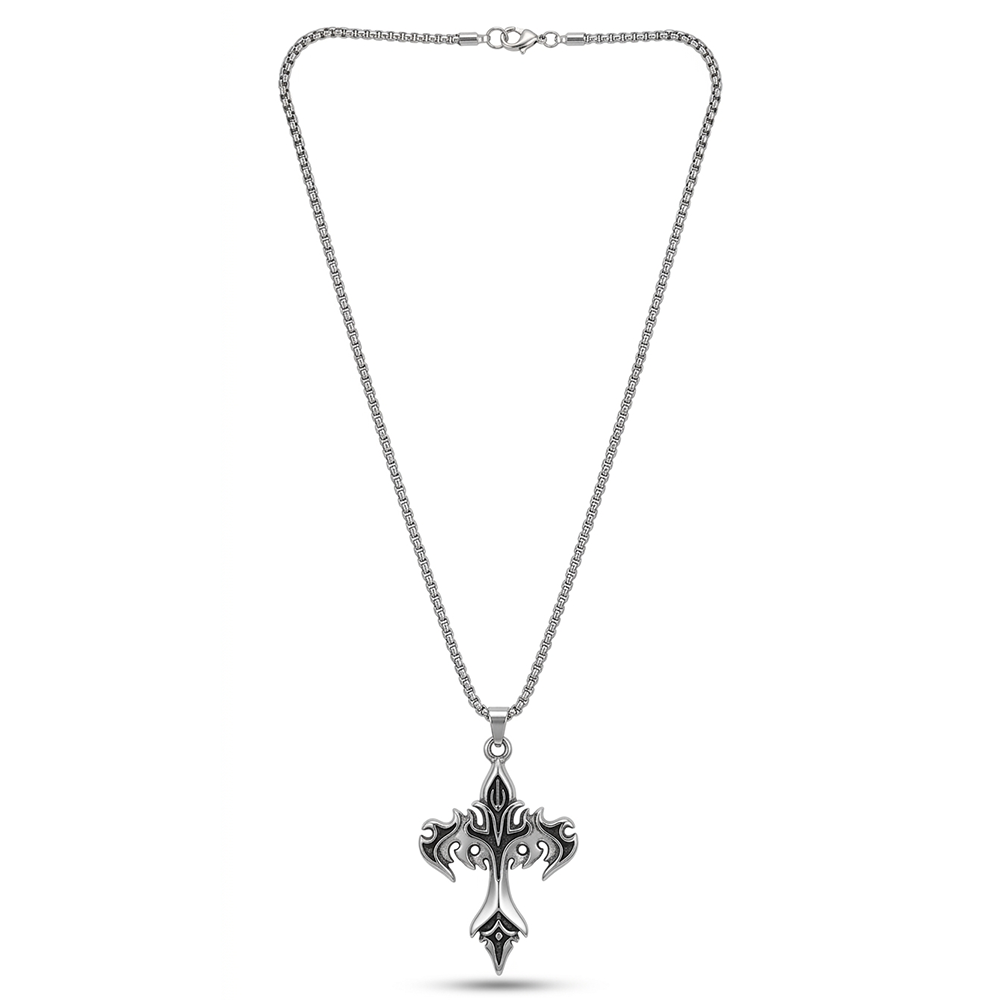 The99Jewel Gothic Cross Pendant With Chain
