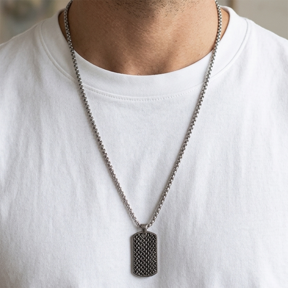 The99Jewel Silver Plated Pendant With Chain