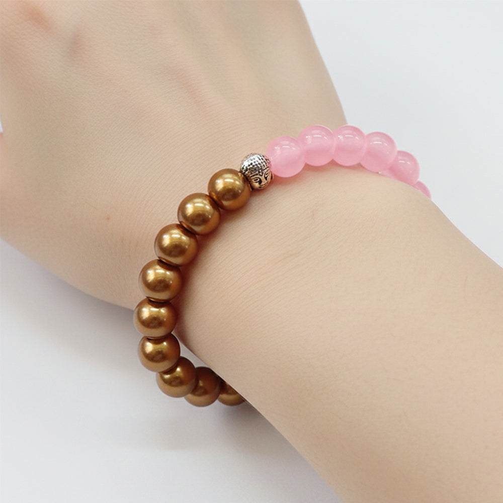 The99Jewel Pink and Gold Bracelet