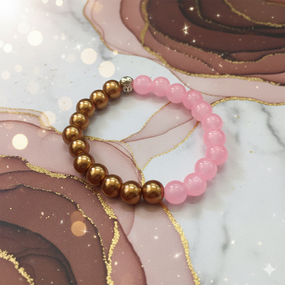 The99Jewel Pink and Gold Bracelet