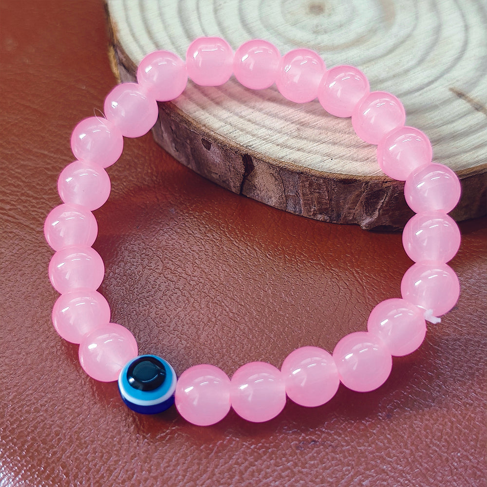 The99Jewel Pink Beads Evil Eye Bracelet -1404789