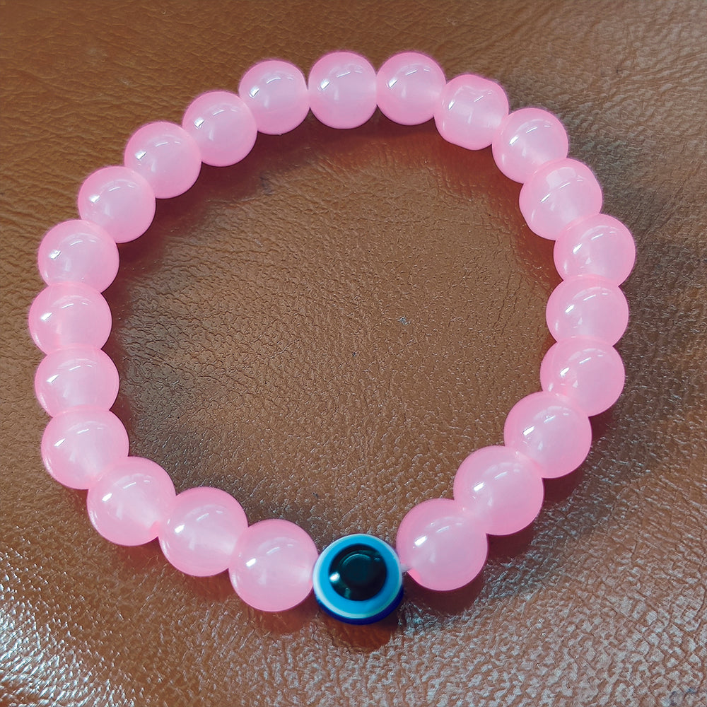 The99Jewel Pink Beads Evil Eye Bracelet -1404789
