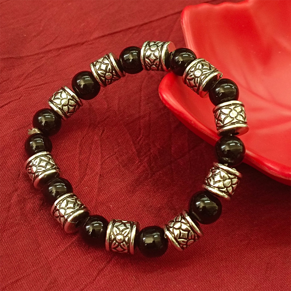 The99Jewel Black Beads Bracelet