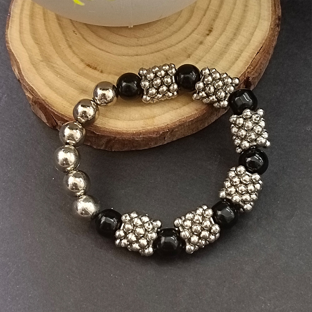 The99Jewel Black Beads  Bracelet