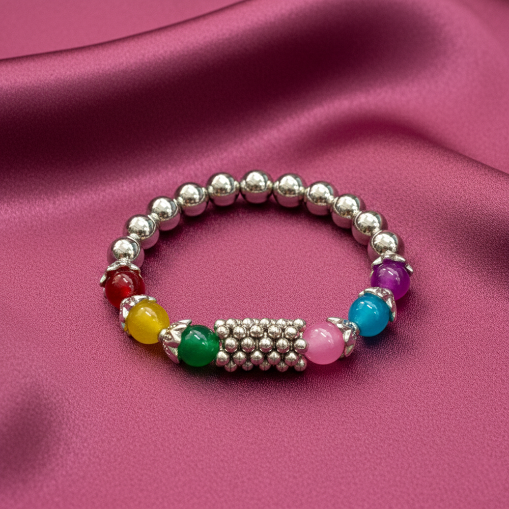 The99Jewel Elegant Silver Beads Combo Bracelet all occassions