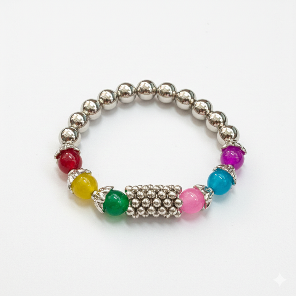 The99Jewel Elegant Silver Beads Combo Bracelet all occassions