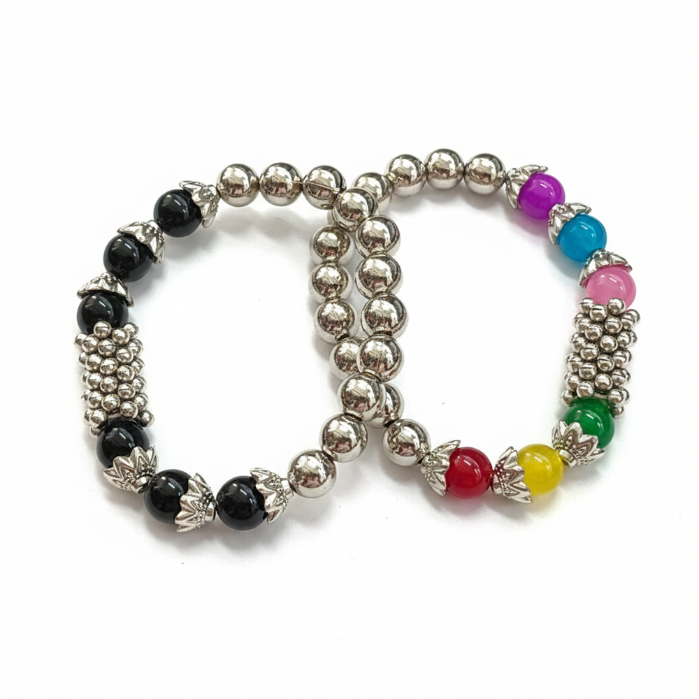 The99Jewel Elegant Silver Beads Combo Bracelet all occassions