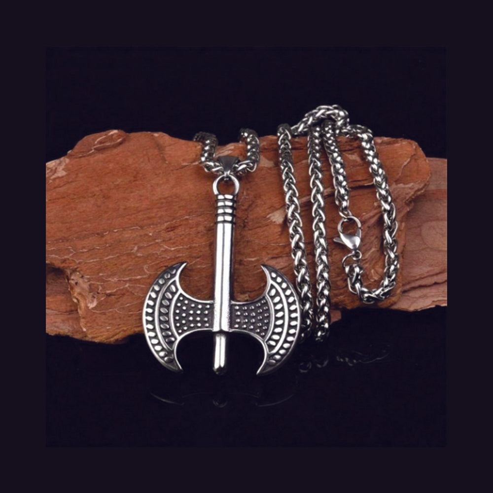 The99Jewel Stylish Battle Axe Pendant Chain for Men