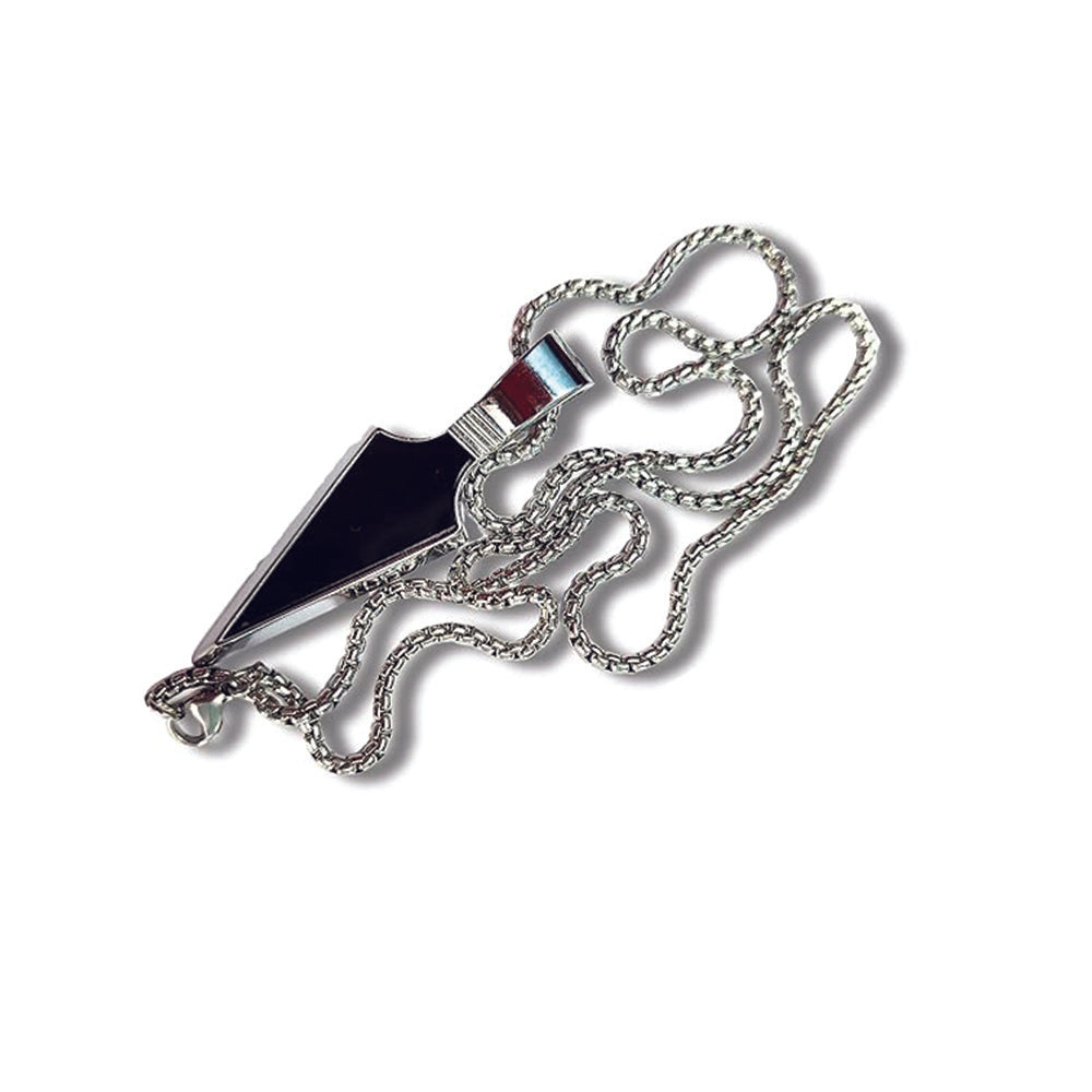 The99Jewel Silver  chain with Black Arrow Pendant for men