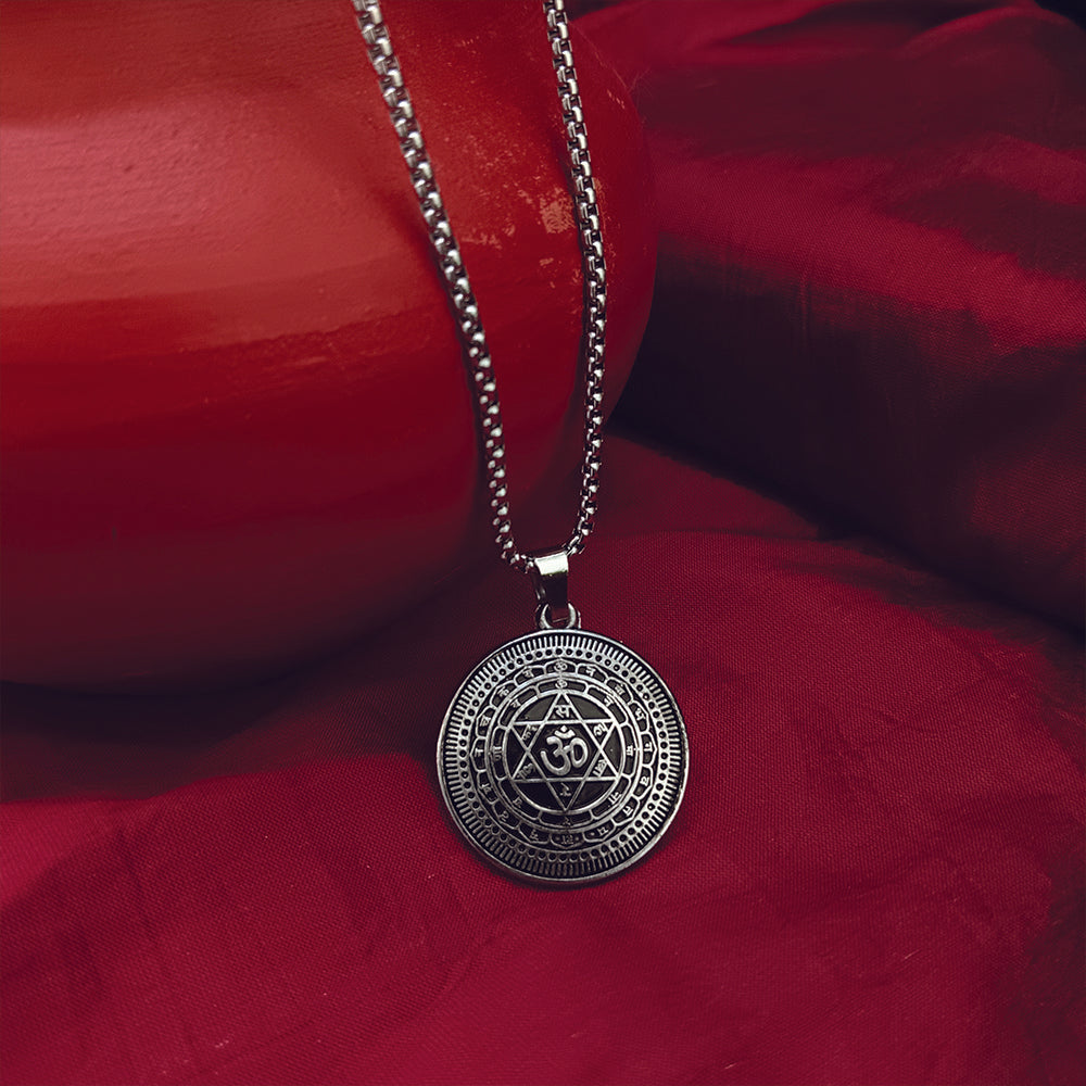 The99Jewel Sudarshan chakra Yantram Chain Pendant