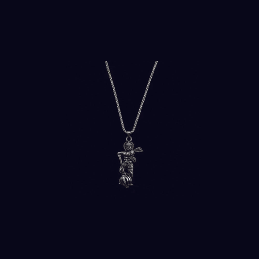 The99Jewel Silver Chain  Hanuman  Pendant for Men