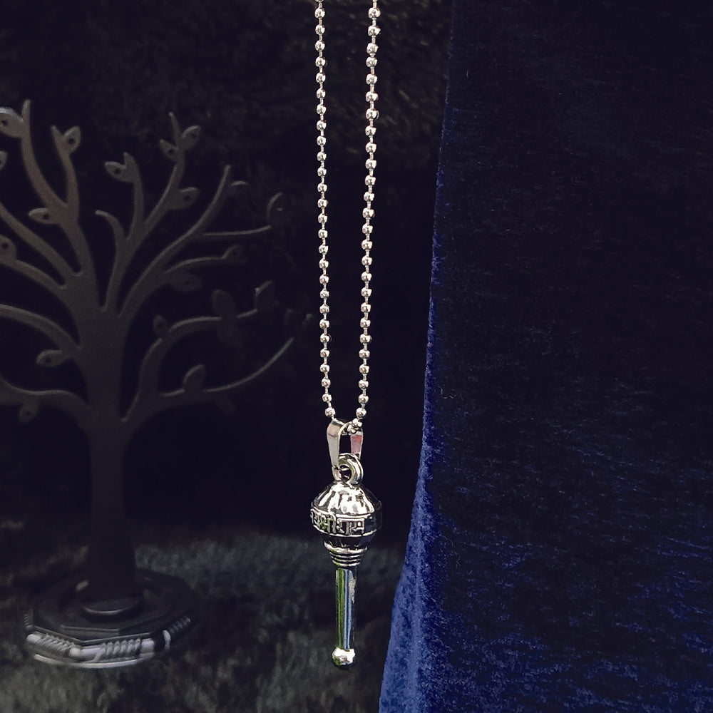 The99Jewel Oxidized Silver Plated Spiritual Gada Locket Pendant