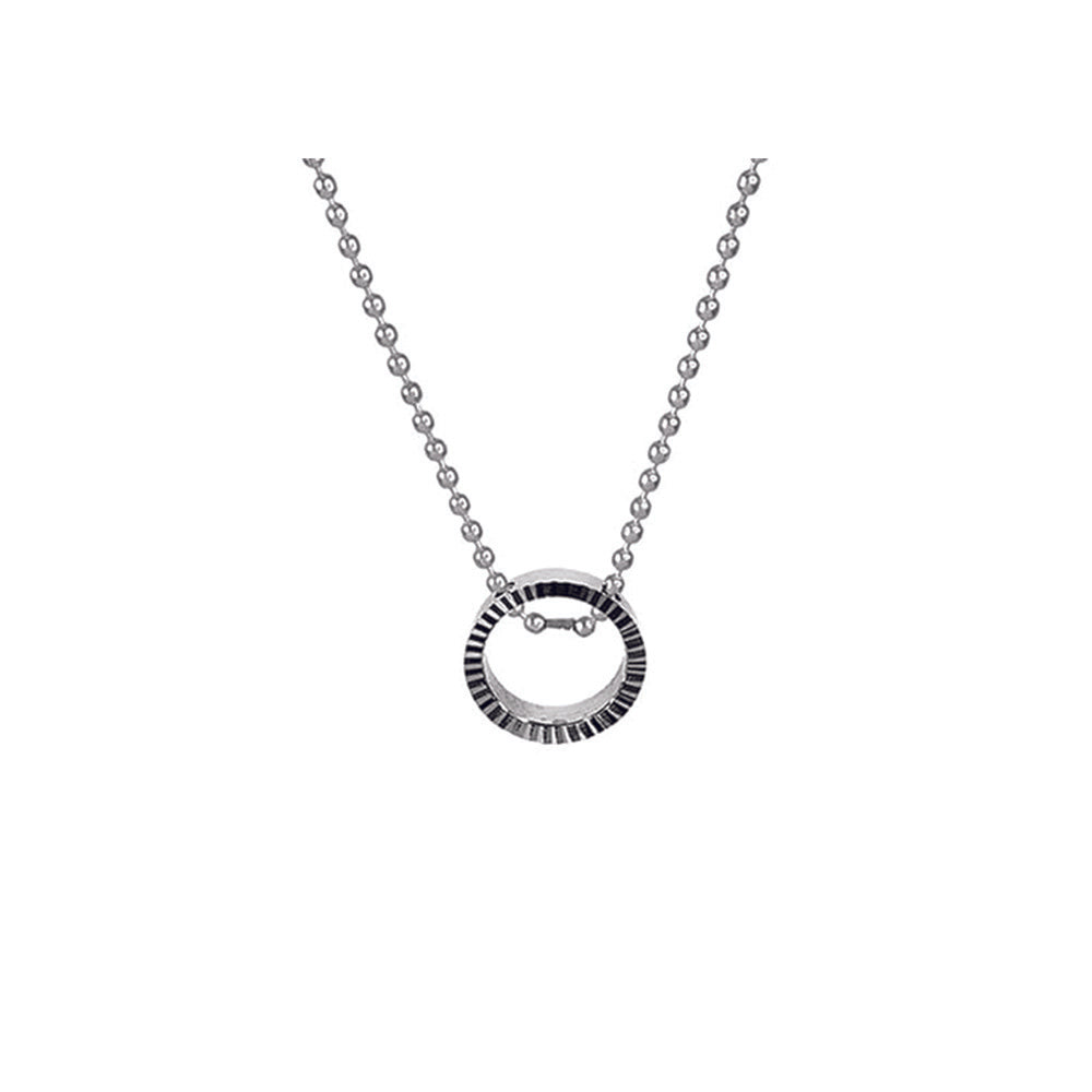 The99Jewel Round Shape Circle Ring Chain Pendant