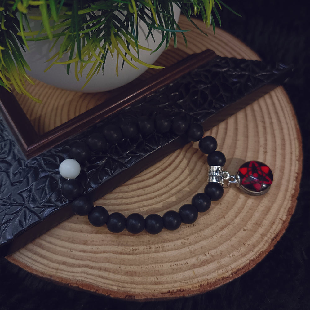 The99Jewel Matte Black Beads Bracelet