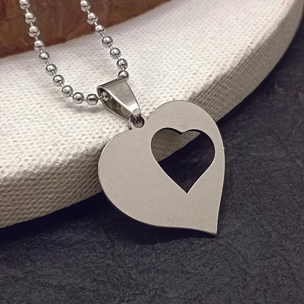 The99Jewel Heart Shaped Chain Pendant For Men And Women