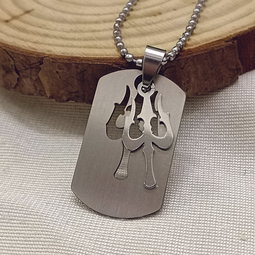 The99Jewel Trishul  Chain Pendant For Men