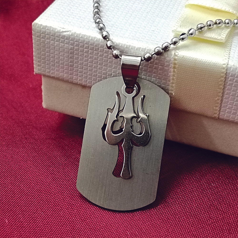 The99Jewel Trishul  Chain Pendant For Men