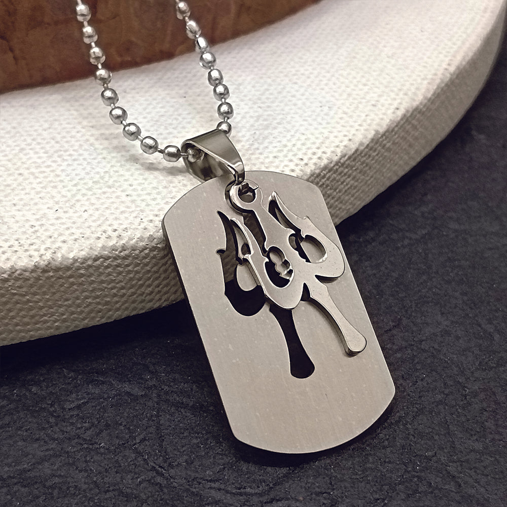 The99Jewel Trishul  Chain Pendant For Men