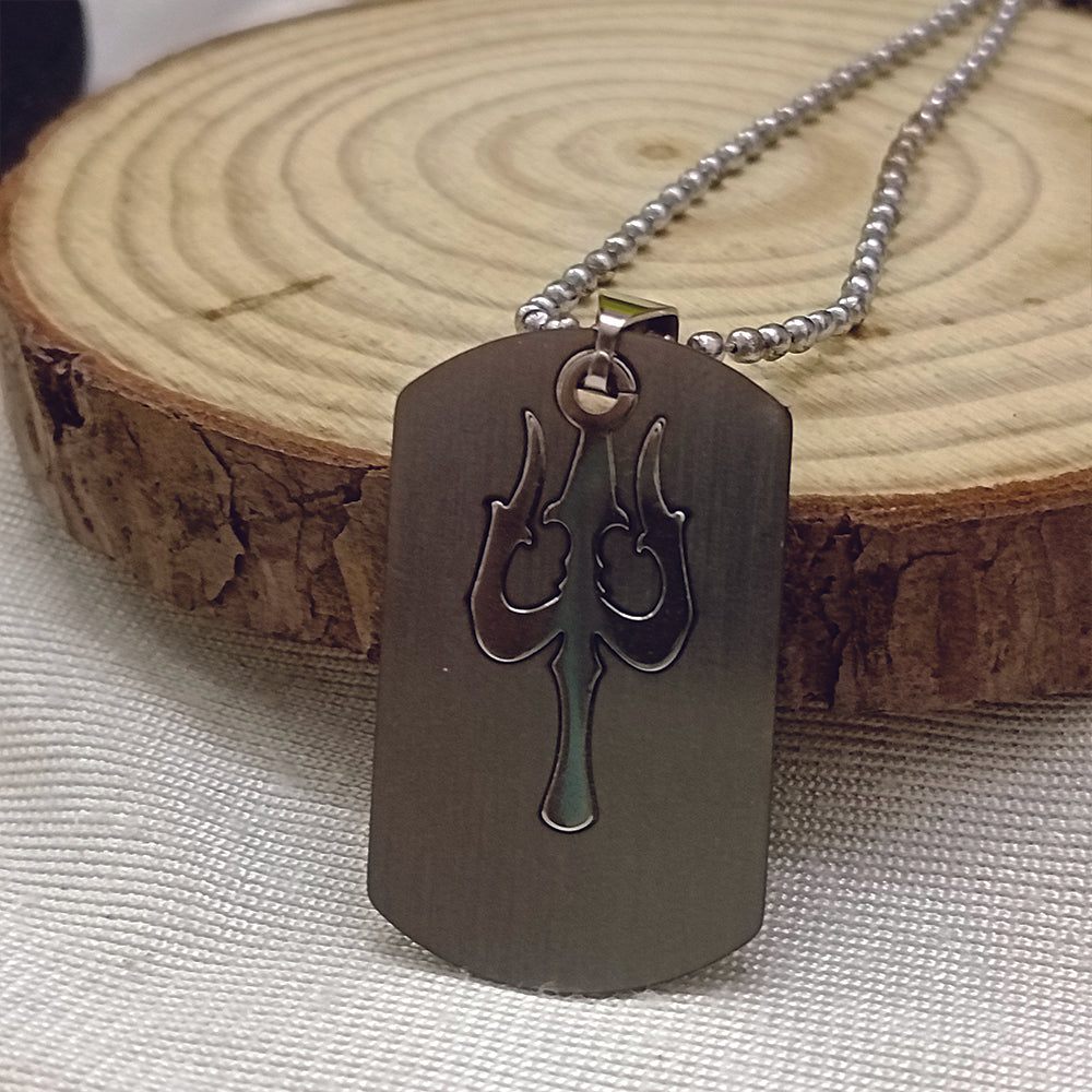 The99Jewel Trishul  Chain Pendant For Men