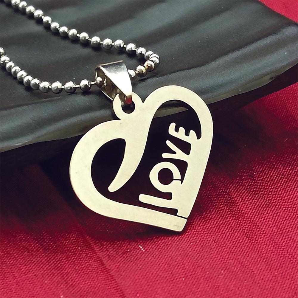 The99Jewel Love Heart Shape Chain Pendant - 1404873