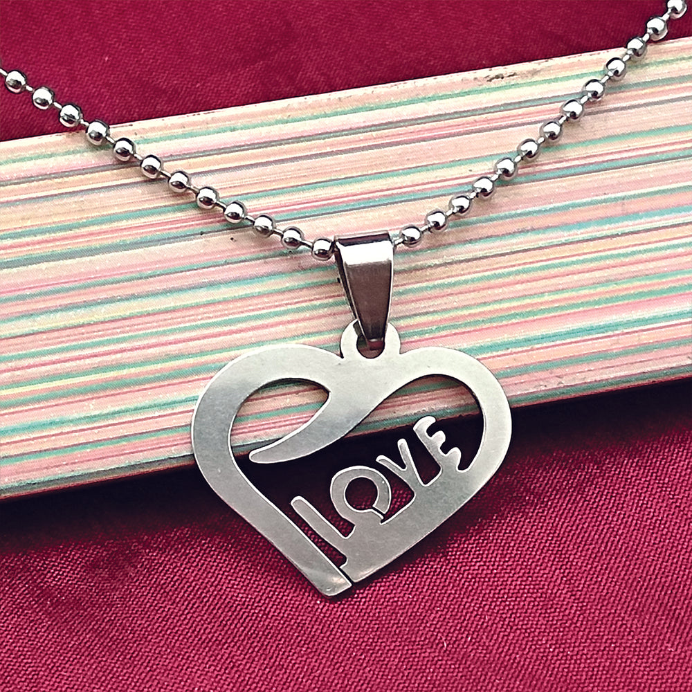 The99Jewel Love Heart Shape Chain Pendant - 1404873