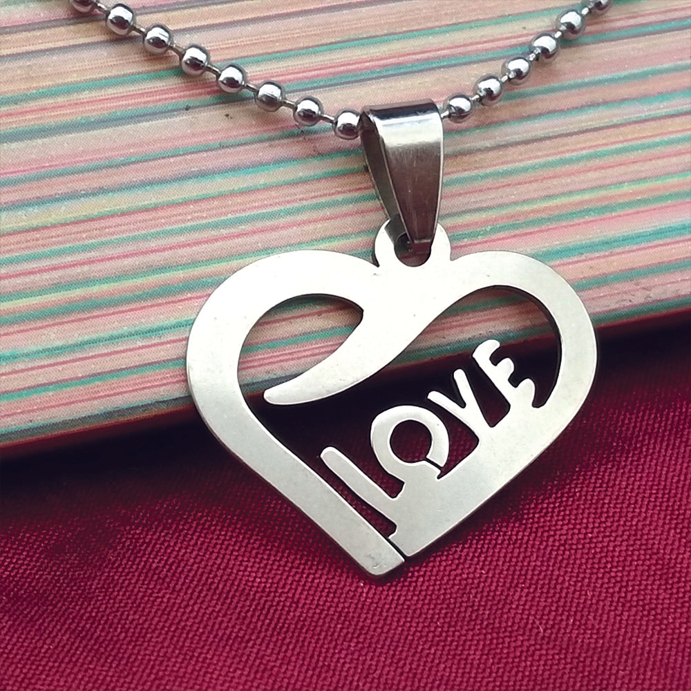 The99Jewel Love Heart Shape Chain Pendant - 1404873