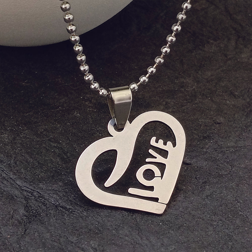 The99Jewel Love Heart Shape Chain Pendant - 1404873