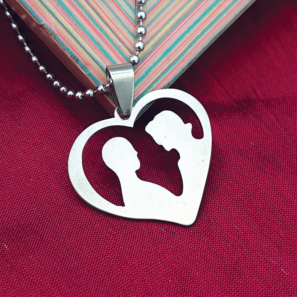 The99Jewel Couple Heart Shape Chain Pendant