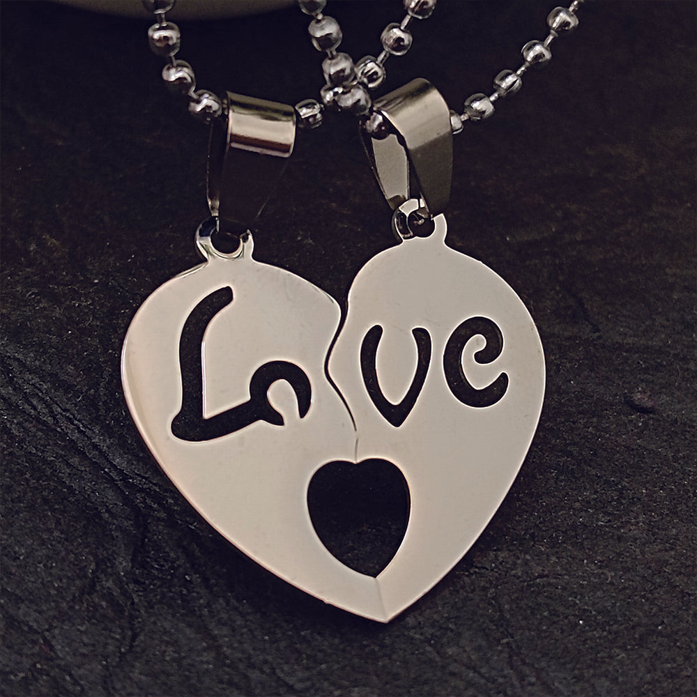 The99Jewel Heart Shape " Love"Chain Pendant- 1404881