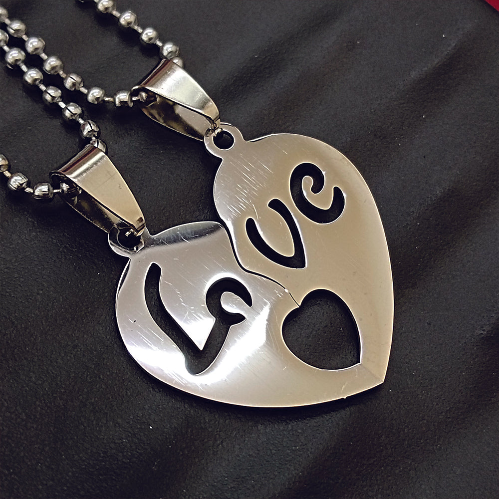 The99Jewel Heart Shape " Love"Chain Pendant- 1404881