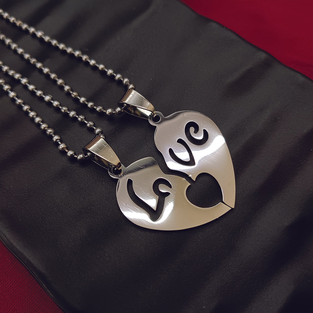 The99Jewel Heart Shape " Love"Chain Pendant- 1404881