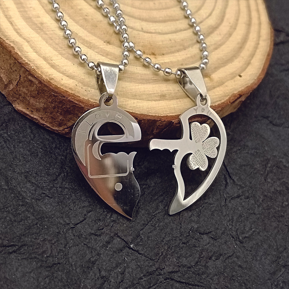 The99Jewel Heart Key " I LOVE YOU " Chain Pendant