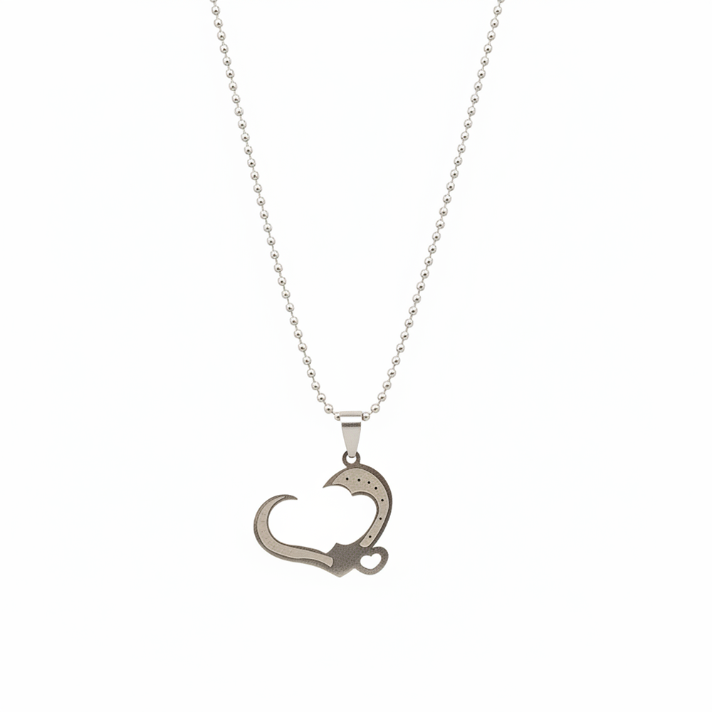 The99Jewel Romantic Heart Couple Chain Pendant Set for Him & Her