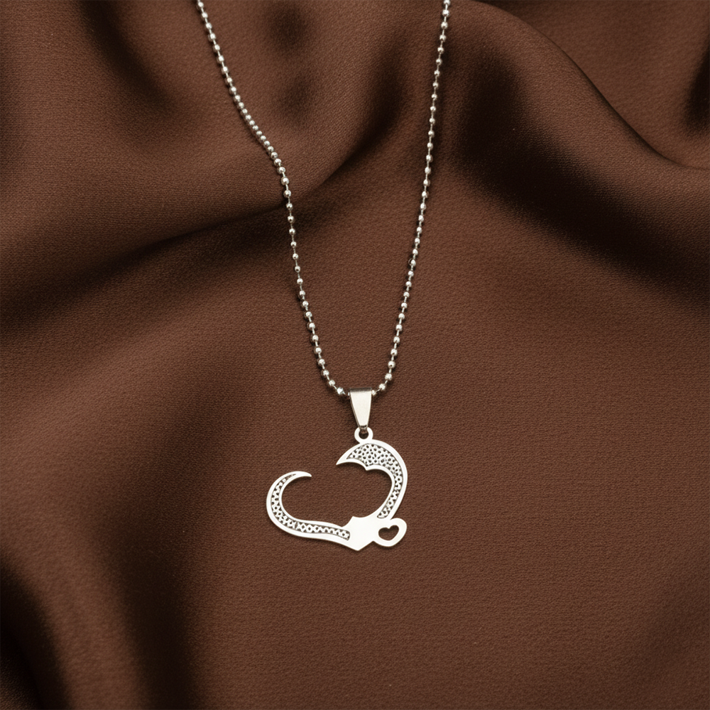 The99Jewel Romantic Heart Couple Chain Pendant Set for Him & Her