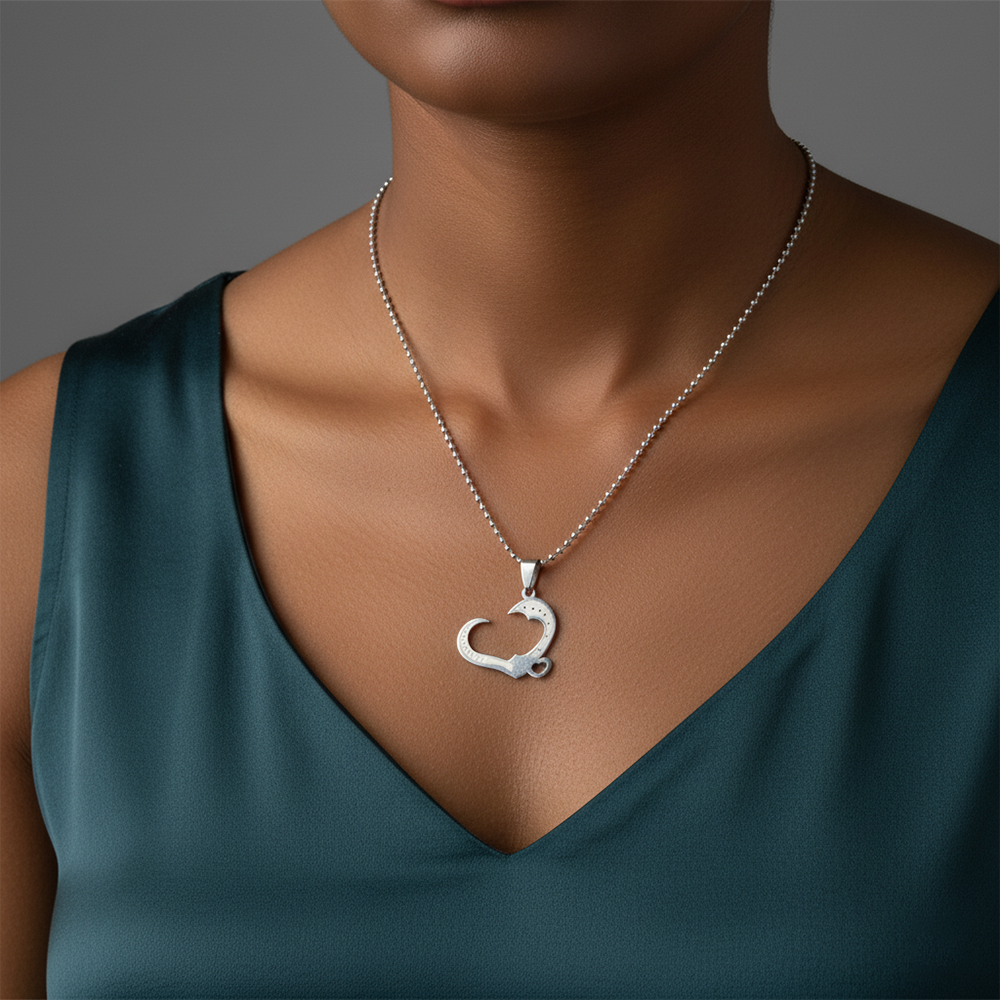 The99Jewel Romantic Heart Couple Chain Pendant Set for Him & Her